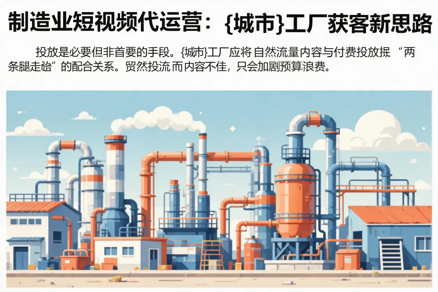 制造业短视频代运营:正镶白旗工厂获客新思路